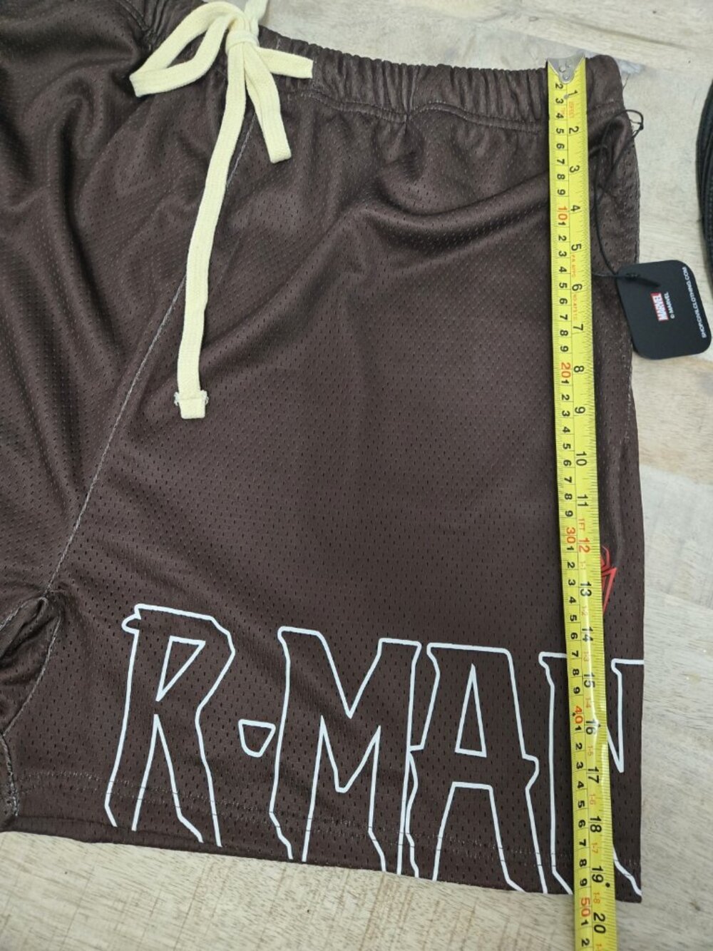 Civil Regime x Marvel Mens Spiderman Mesh Shorts Brown 2XL Heavyweight NWT RARE - Picture 8 of 8